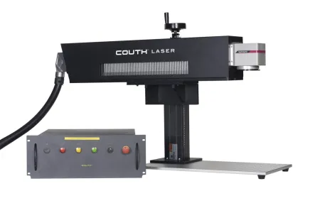 COUTH CO2 laser marking unit with bench-mounted control rack