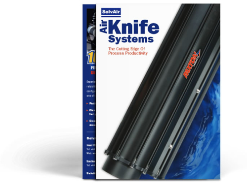 Front cover of SolvAir main Air Knife Systems Brochure
