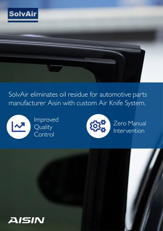Aisin Coolant Oil Removal case study PDF cover