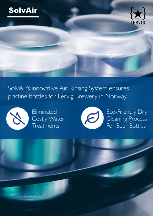 Lervig Waterless Bottle Rinsing case study PDF cover