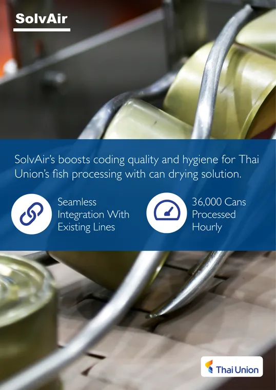 Thai Union Can Drying System case study PDF cover