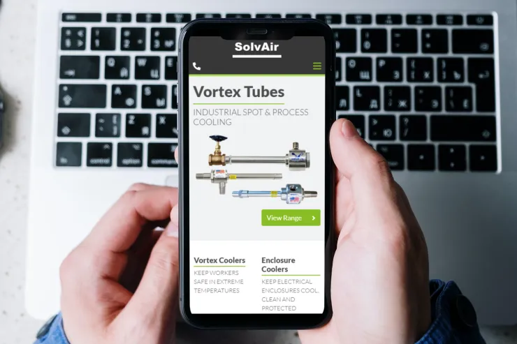 SolvAir Launches Vortextubes.co.uk – Efficient Compressed Air Based Cooling Solutions